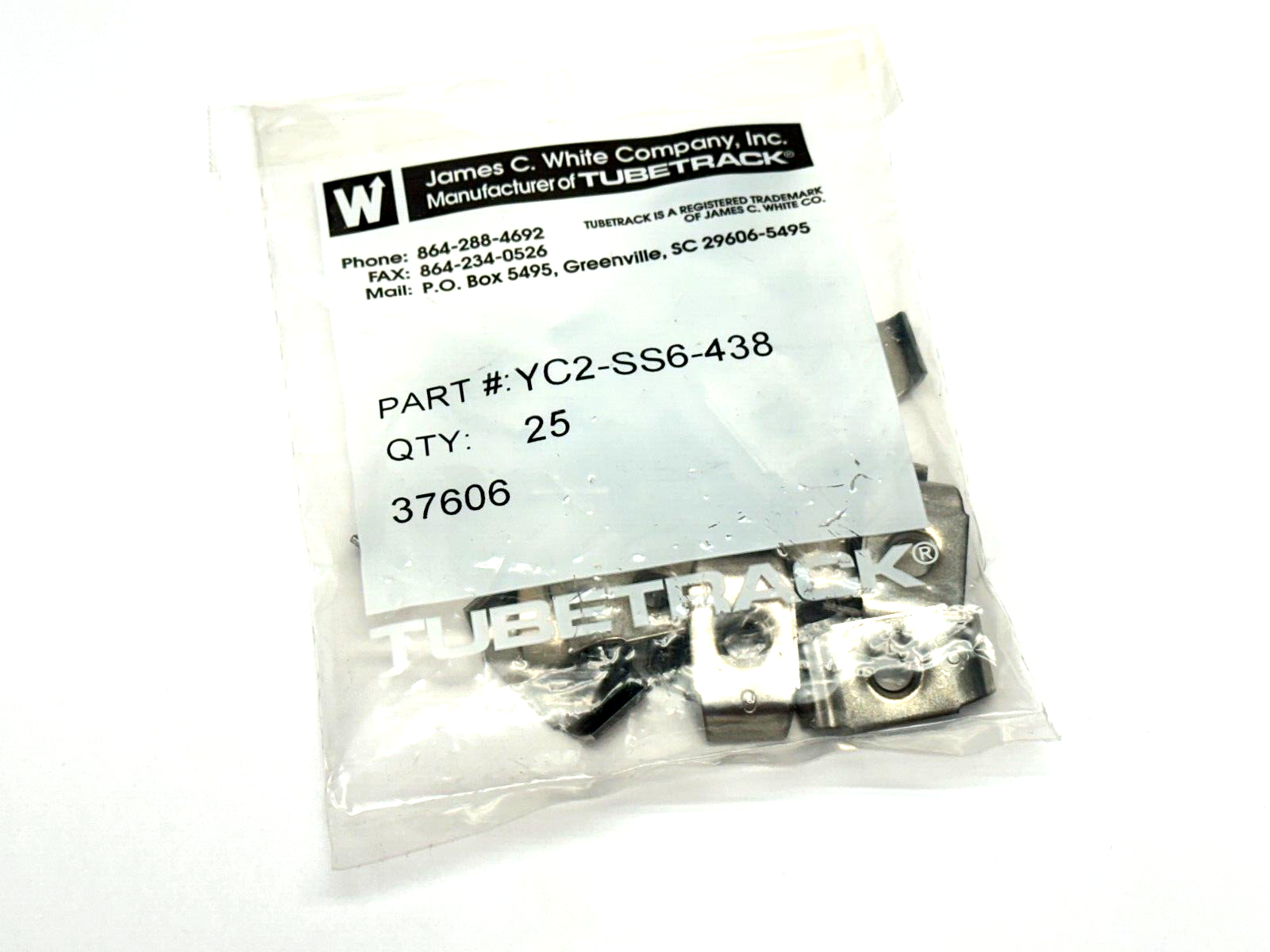 Wesco YC2-SS6-438 TubeTrack Yoke Clamp 2 Tubes .500" Max OD SS LOT OF 25 - Maverick Industrial Sales
