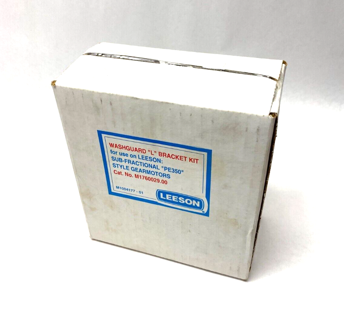 Leeson M1760029.00 Washguard "L" Bracket Kit, for use on Pe350 Gearmotors - Maverick Industrial Sales