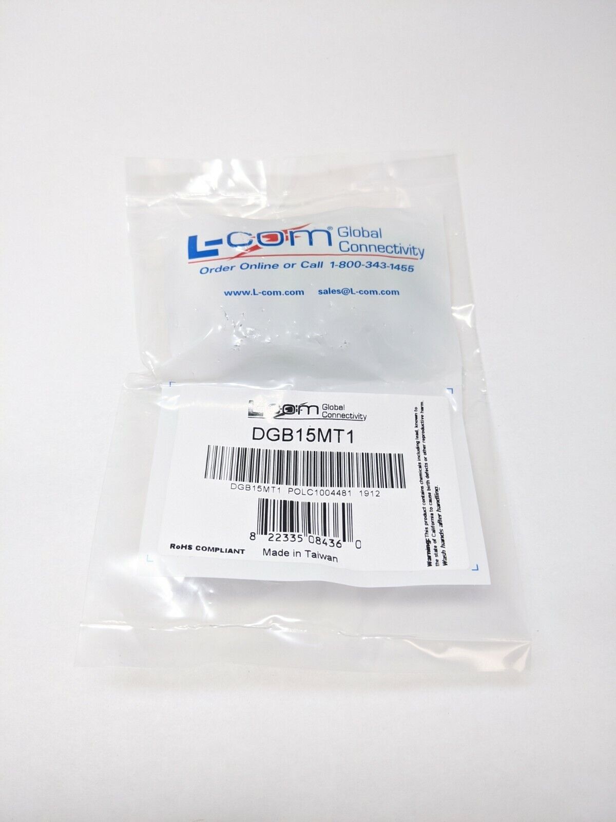 DGB15MT1 | L-Com DB15 Male Connector for Field Termination - New - Maverick Industrial Sales