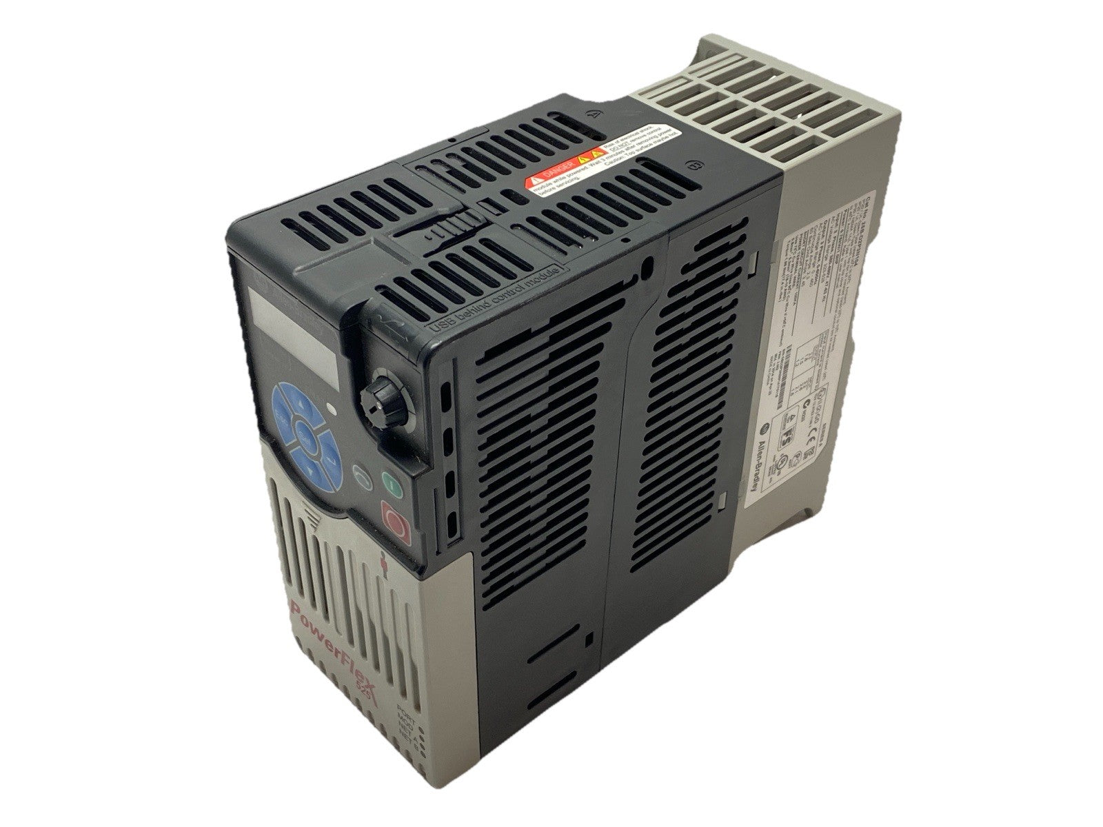25B-D2P3N104 | Allen Bradley Ser A PowerFlex 525 AC Drive 2.3A 0-460V 0.75kW/1HP - Used - Maverick Industrial Sales
