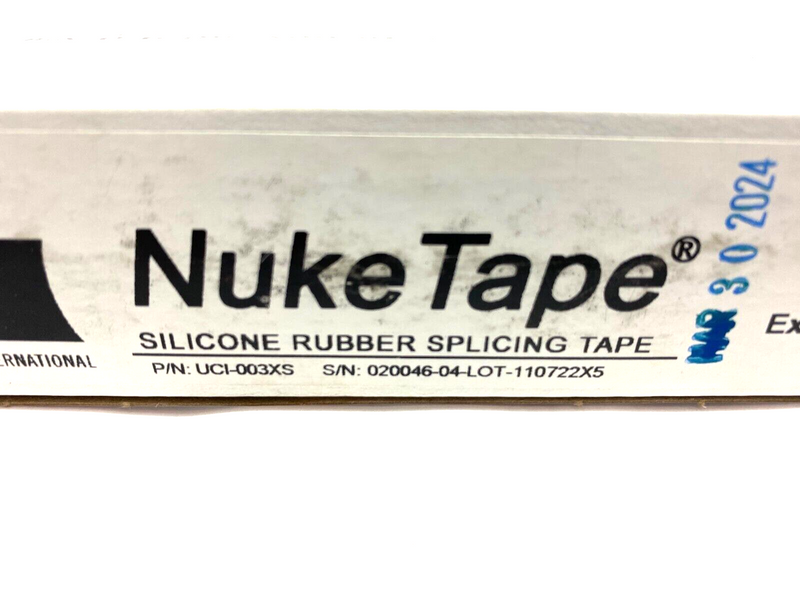 United Controls UCI-0033XS Nuke Tape Rubber Splicing Tape Blue Expires 3/30/24 - Maverick Industrial Sales