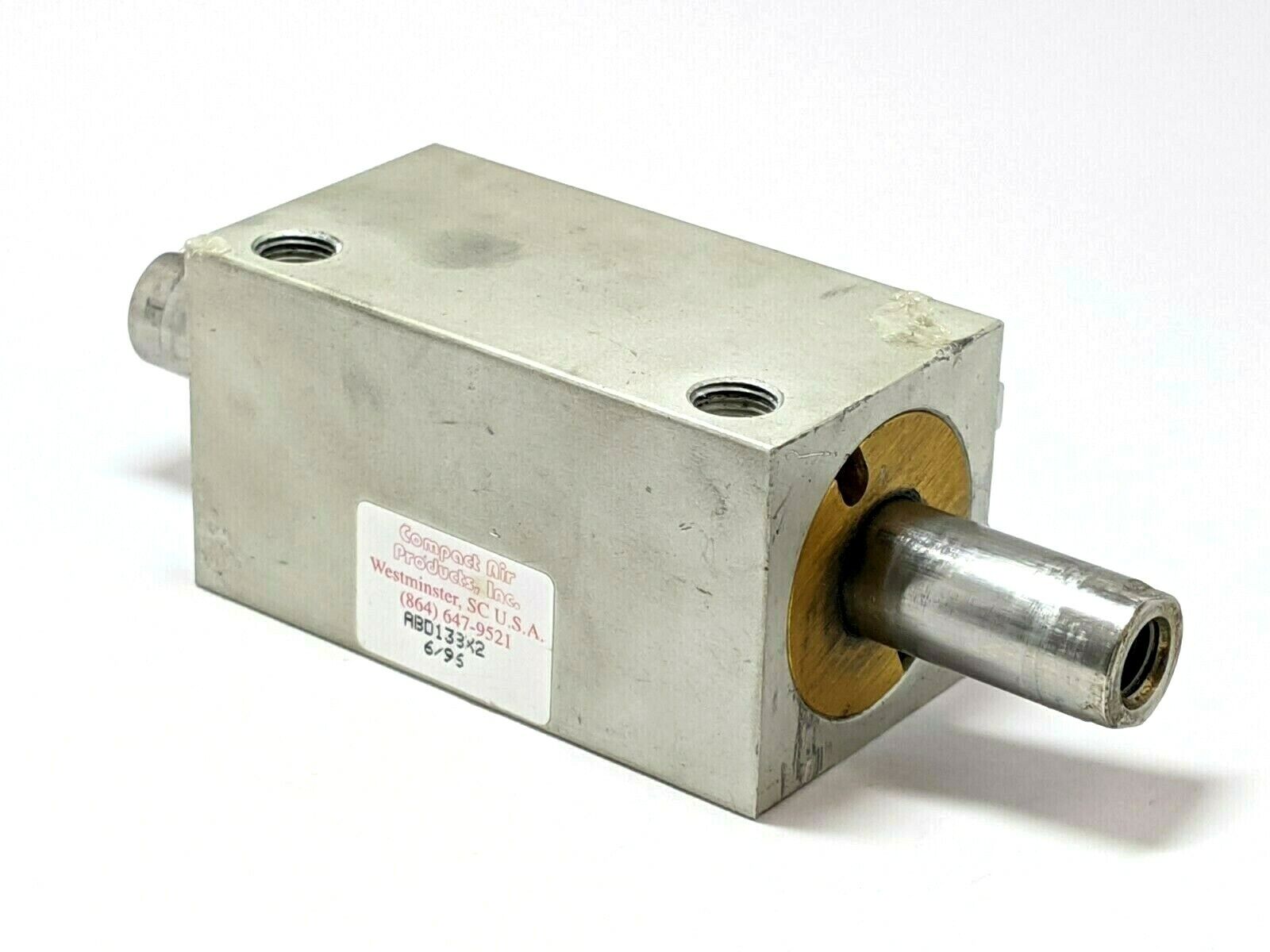 ABD138X2 | Compact Air Double Acting Air Cylinder - Used - Maverick Industrial Sales