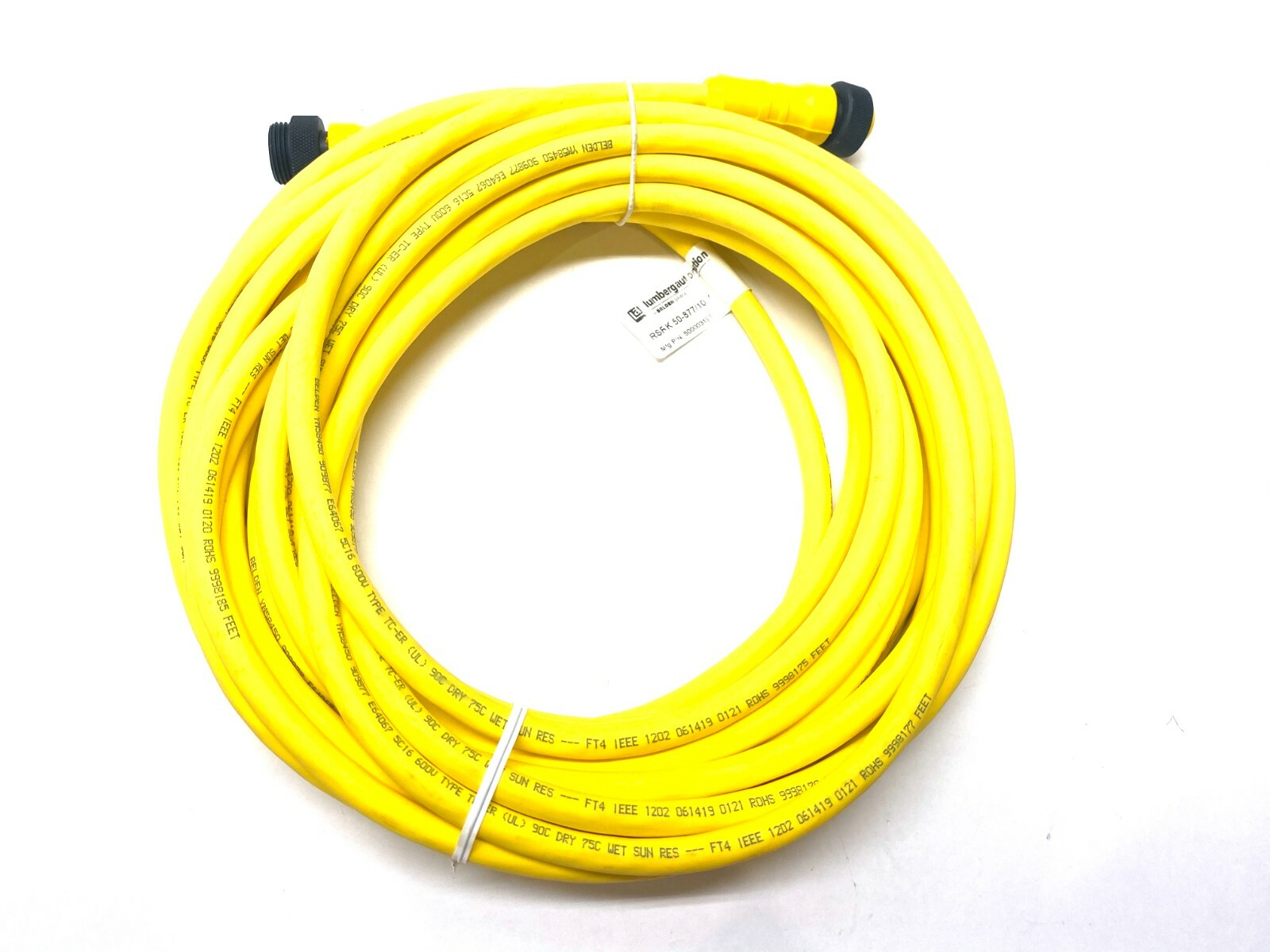 Lumberg RSRK 50-877/10M Double-Ended Cable Cordset 500003197 - New – Open box - Maverick Industrial Sales