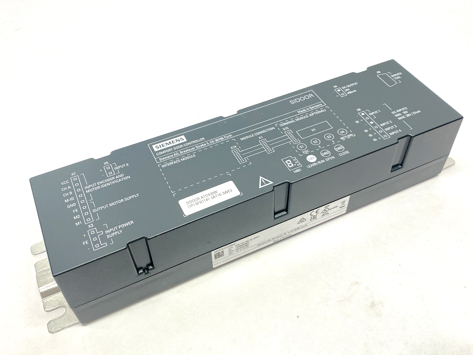 Siemens 6FB1141-3AT10-3WE2 SIDoor ATD430W Control Unit 36VDC - Maverick Industrial Sales