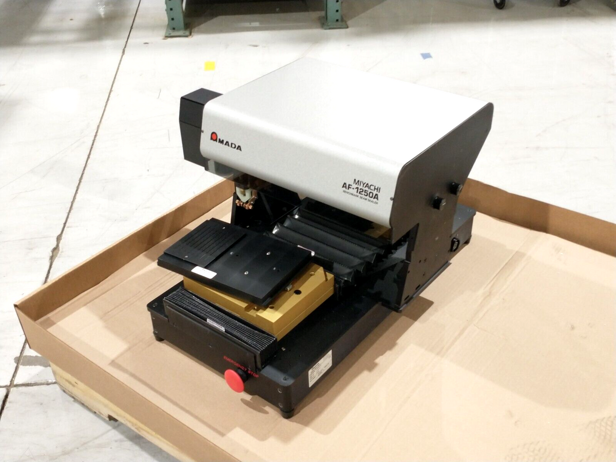 AF-1250A/240-VP, HF-2500A/240BMK, AF-125-08-01-VP | AMADA MIYACHI AF-1250A Seam Sealer Weld System HF-2500A Benchmark Unit - Used - Maverick Industrial Sales
