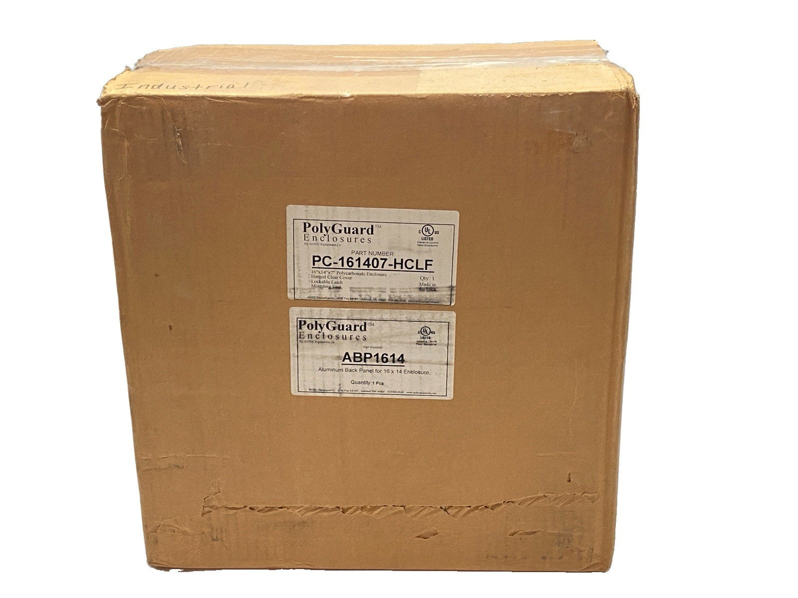 PC-161407-HCLF | Poly-Guard Polycarbonate Junction Box 16" x 14" x 7" w/ ABP1614 - New - Maverick Industrial Sales