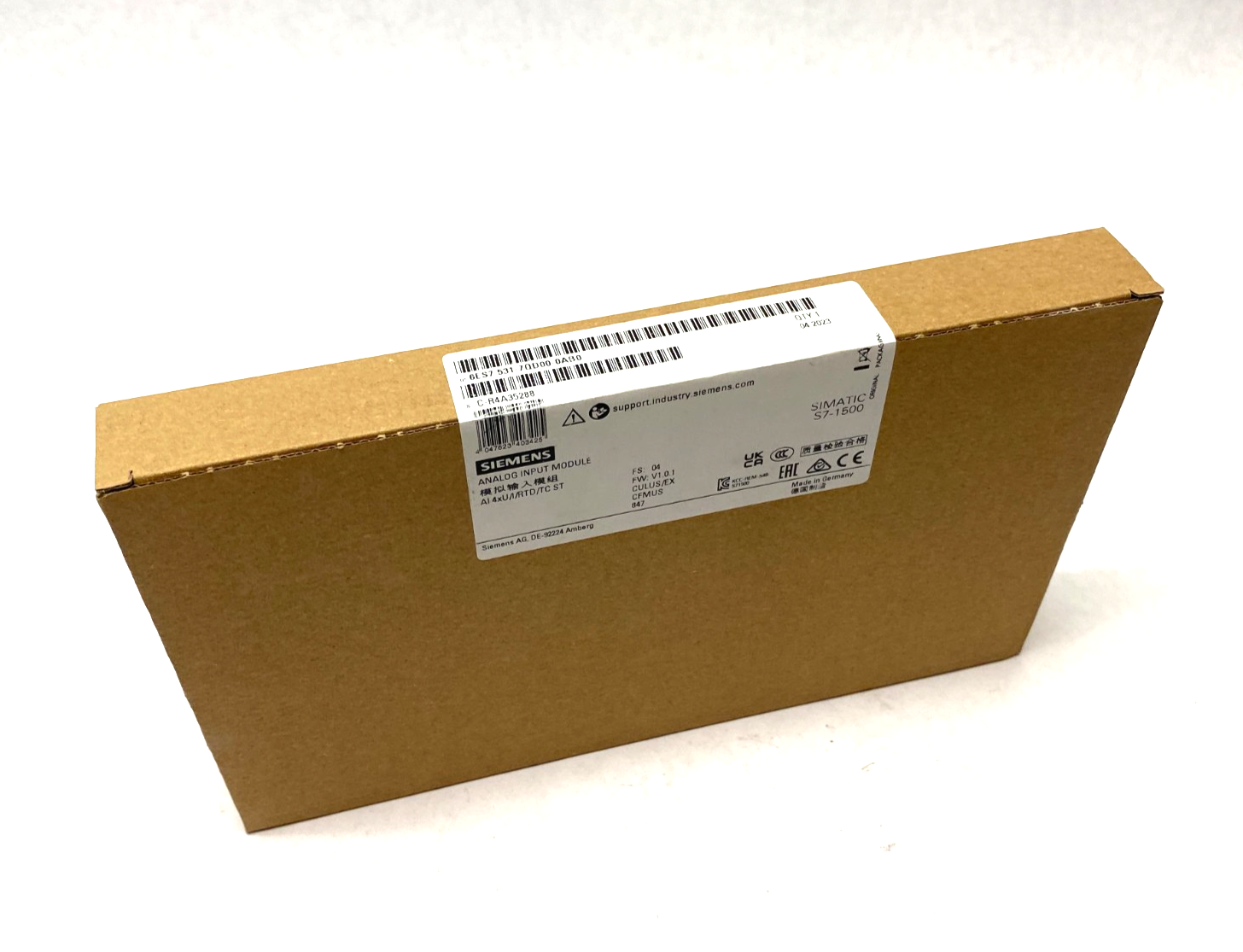 Siemens 6ES7531-7QD00-0AB0 SIMATIC S7-1500 Analog Input Module AI 4xU/I/RTD/TC - Maverick Industrial Sales