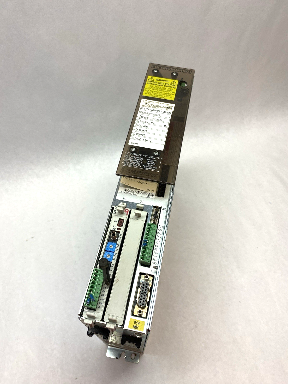 Indramat Servo Drive Controller DDS03.1-W030-RS01-03-FW, FWA-DIAX02-SSE-02VRS-MS - Maverick Industrial Sales