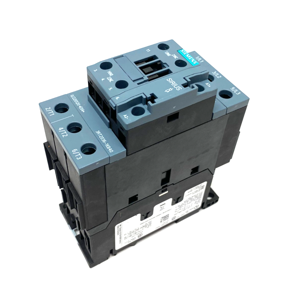 Siemens 3RT2036-1KB40 SIRIUS Power Contactor 3-Pole Screw Terms. 400V - Maverick Industrial Sales