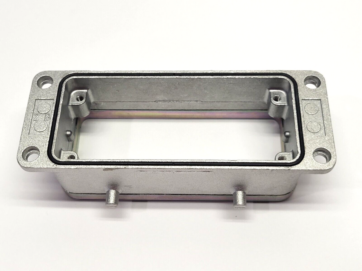 Han EMC/B 16 Base Panel,Han EMC/B 16,09628160303,09 62 816 0303 | Harting 09628160303 Han EMC/B 16 Base Panel Bulkhead Mounted Housing NO GASKET - Used - Maverick Industrial Sales