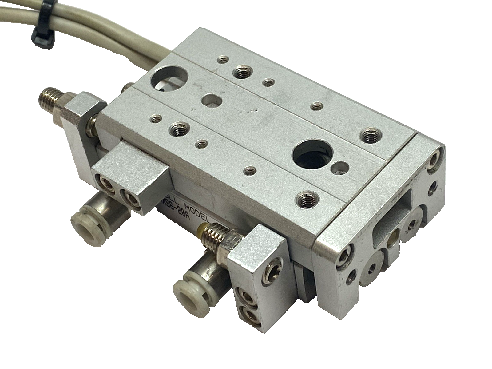 MXS6-20A | SMC Air Slide Table Guided Cylinder 6mm Bore 20mm Stroke- Used - Maverick Industrial Sales