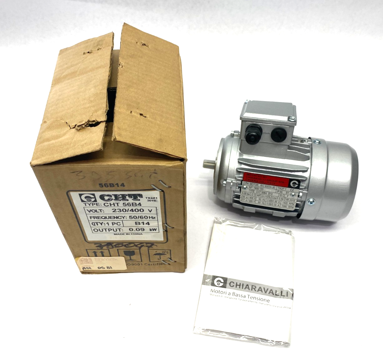 CHT 56B4 | Chiaravalli Electric Motor 3-Phase 230/400V 0.12HP 1905-103 - New - Maverick Industrial Sales