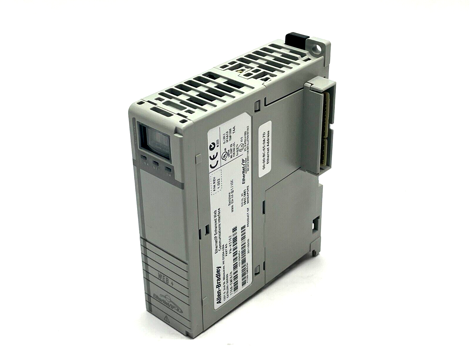 Allen Bradley 1768-EWEB Ser. A F/W REV 1.002 Communication Adapter Web Server - Used - Maverick Industrial Sales