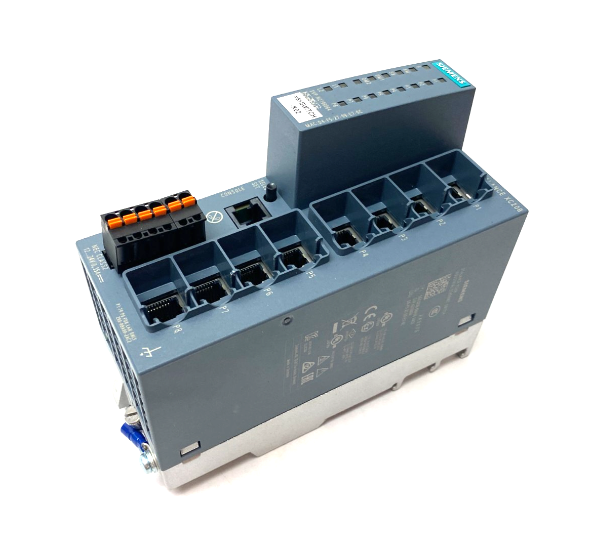Siemens 6GK5208-0BA00-2AC2 SCALANCE XC208 Manageable Layer IE Ethernet Switch - Maverick Industrial Sales