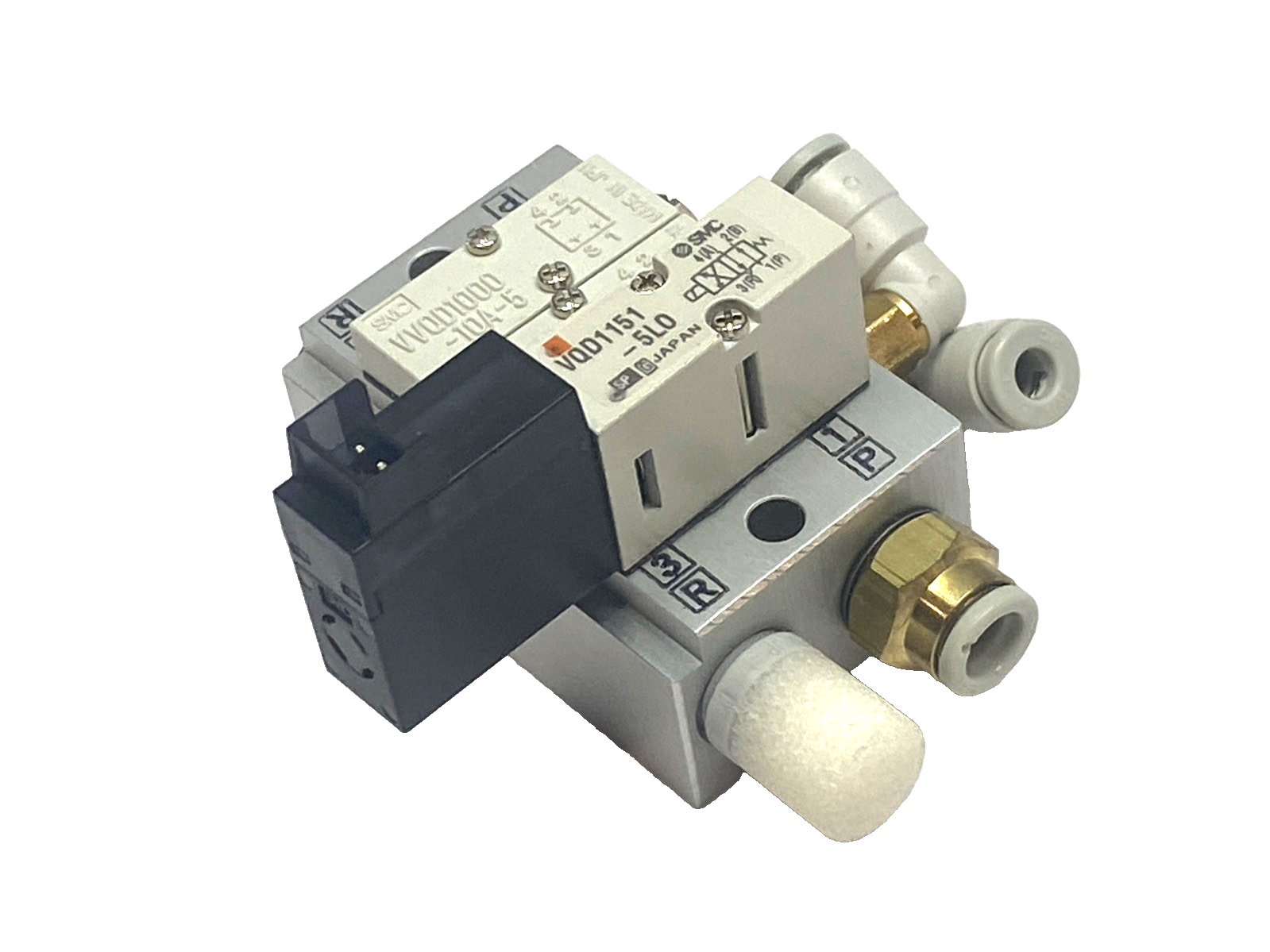 SMC VQD1151-5LO Solenoid Valves 1-Station Manifold 24V DC - Maverick Industrial Sales