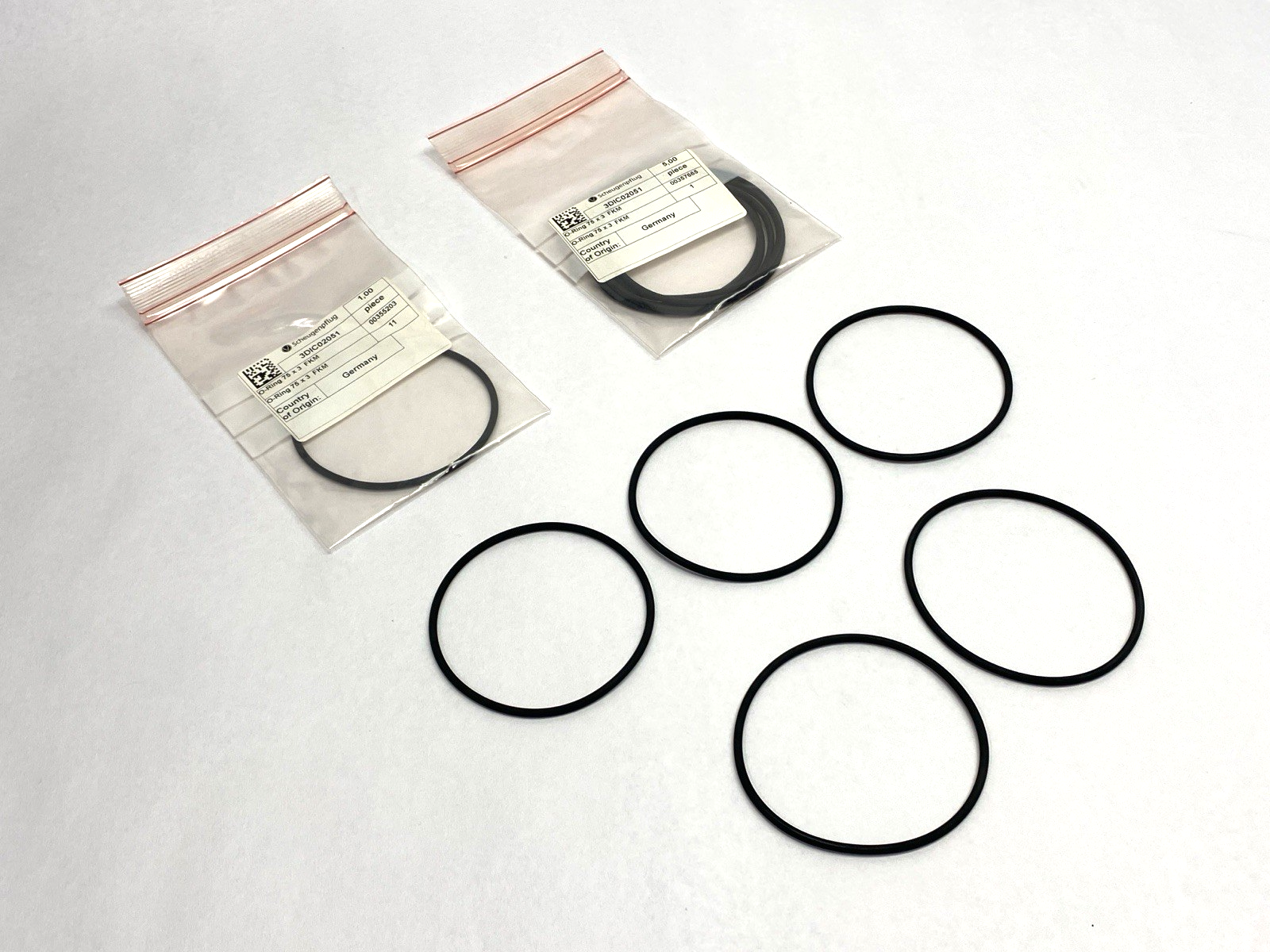 Scheugenpflug 3DIC02051 O-Ring 75mm X 3mm FKM LOT OF 11 - Maverick Industrial Sales