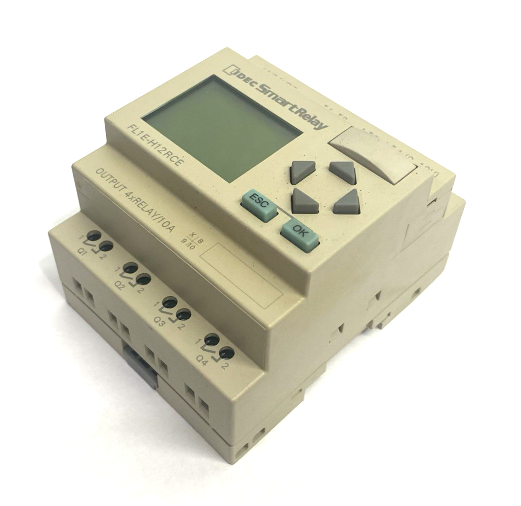 | IDEC FL1E-H12RCE SmartRelay Programmable CPU 8xDC Input 4xRELAY/10A Output- Used - Maverick Industrial Sales