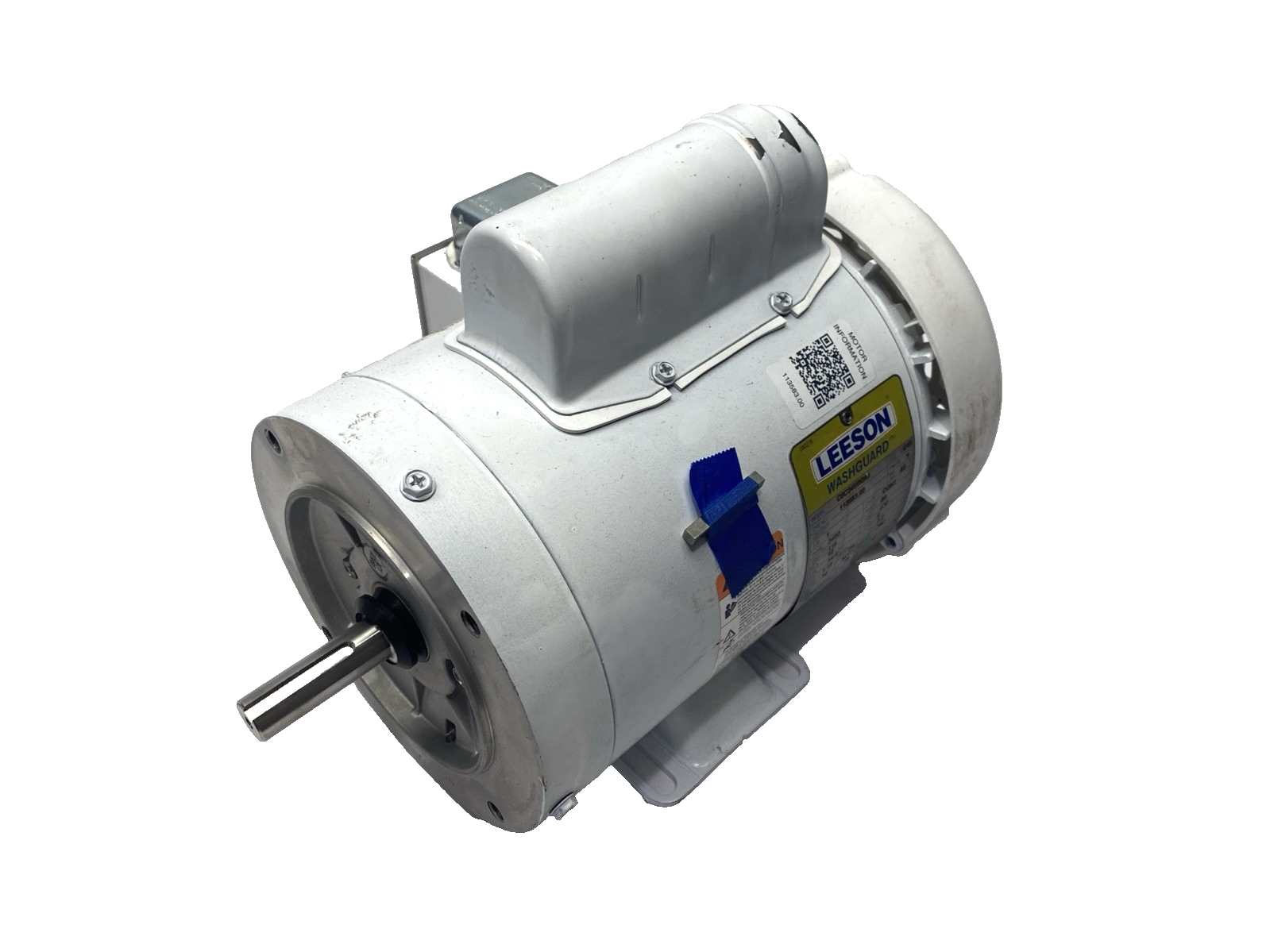 Leeson 113583.00 Washguard Motor 1HP 1PH 115/230V 3450 RPM 5/8" Shaft C6C34WK6M - Maverick Industrial Sales