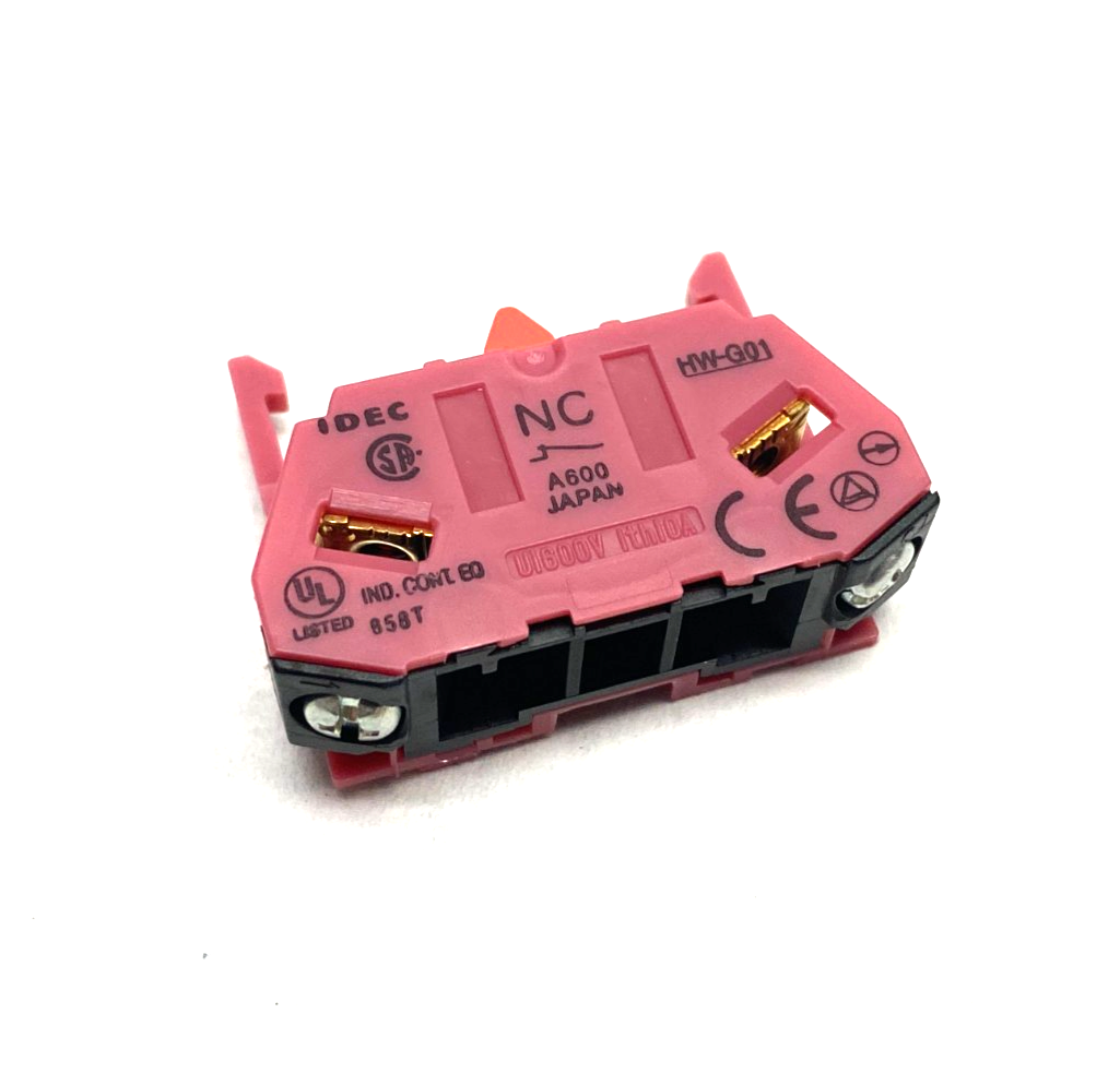 HW-G01 | IDEC Heavy Duty Contact Block, 22mm, Red, Finger Safe - New – Open box - Maverick Industrial Sales