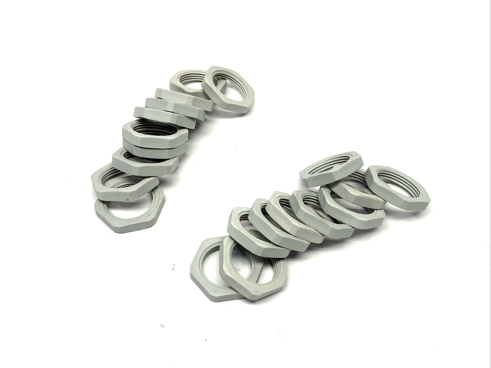 Bimed BLMN-13 Lock Nut M25x1.5, 32mm Spanner Width Light Grey Plyamide LOT OF 20 - Maverick Industrial Sales