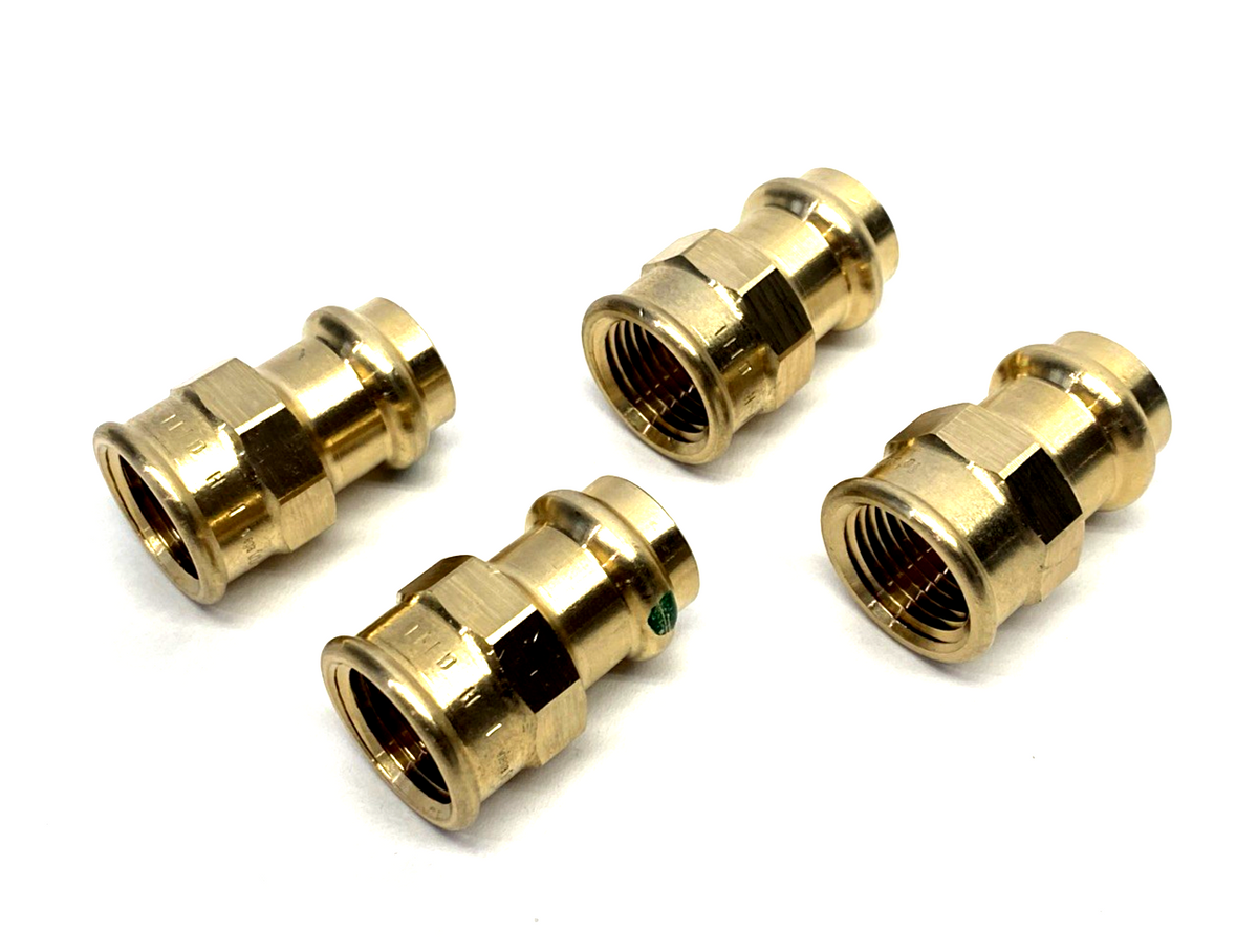 Viega 79300 ProPress Adapter, P x FPT, 1/2" x 1/2" Model 2912ZL LOT OF 4 - Maverick Industrial Sales