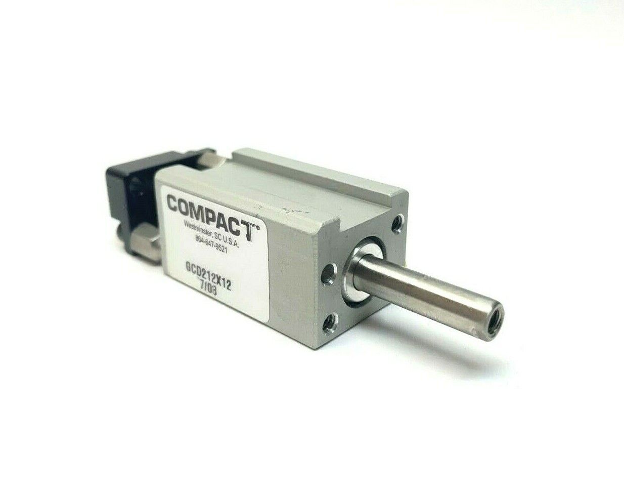 Compact GCD212X12 Guided Pneumatic Cylinder - Maverick Industrial Sales