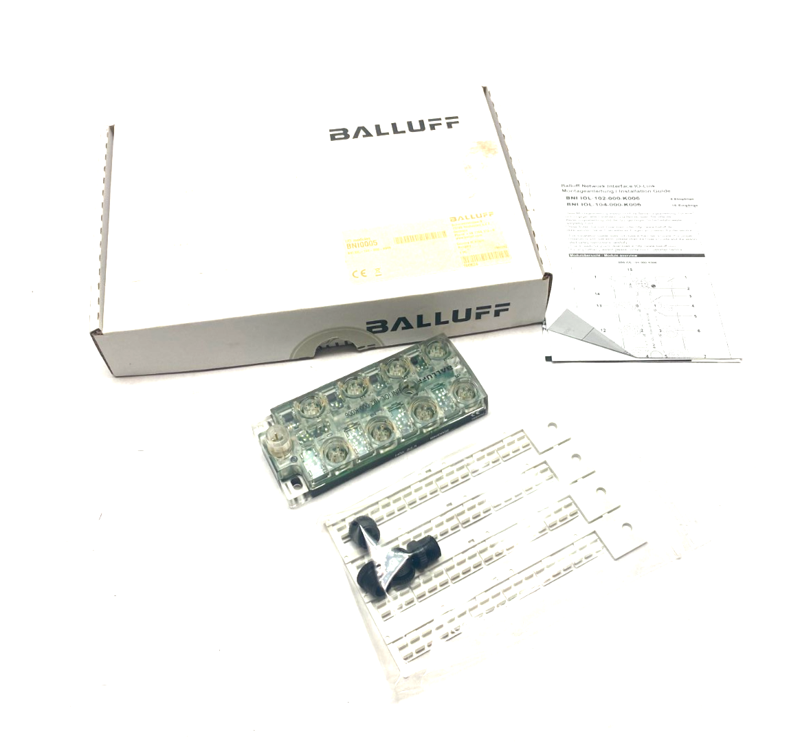 Balluff BNI0005 IO-Link Actuator/Sensor Hub BNI IOL-102-000-K006 - New – Open box - Maverick Industrial Sales