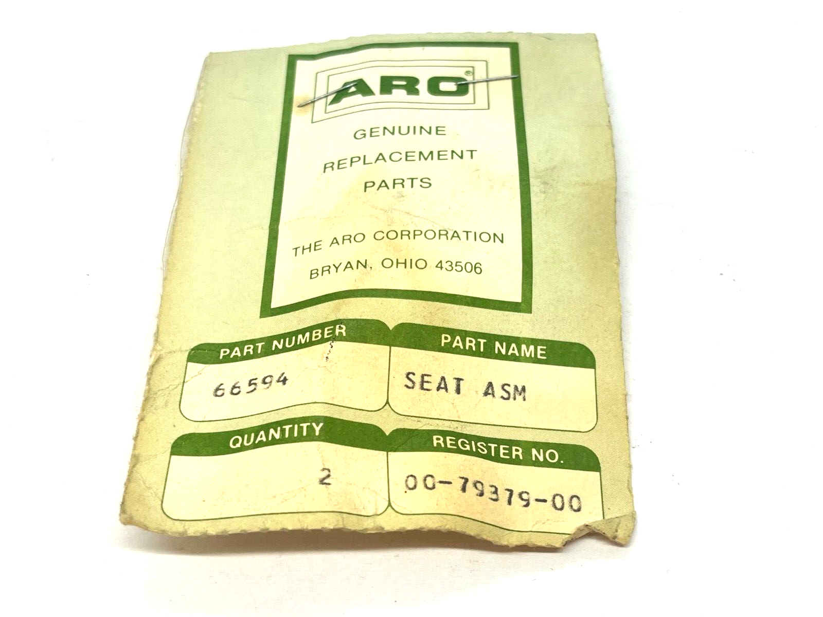 66594 | ARO Seat ASM LOT OF 2 - New - Maverick Industrial Sales