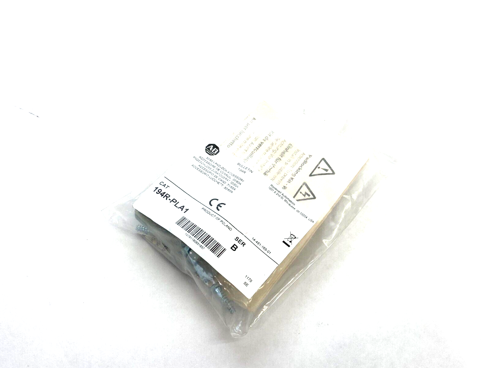Allen Bradley 194R-PLA1 Ser. B Padlock Accessory 30/60A - Maverick Industrial Sales