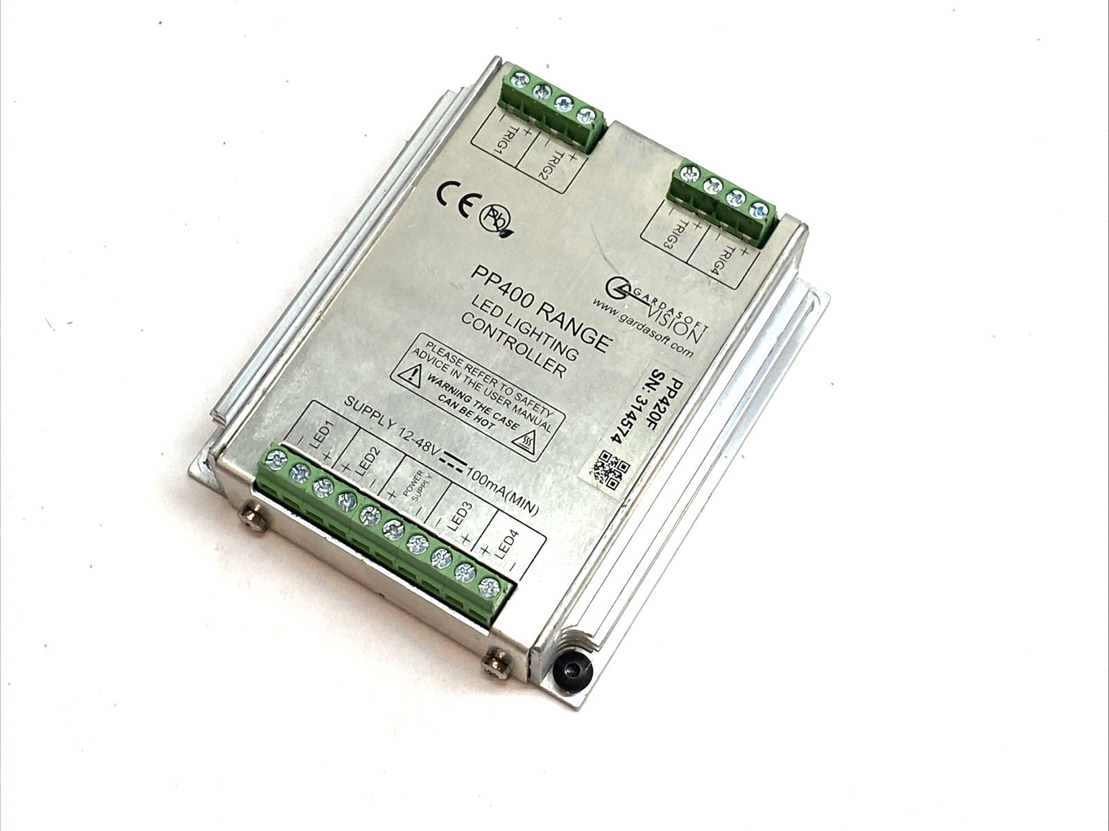 PP420F | Gardasoft LED Lighting Controller 4-Channel 10A Ethernet - For parts or not working - Maverick Industrial Sales