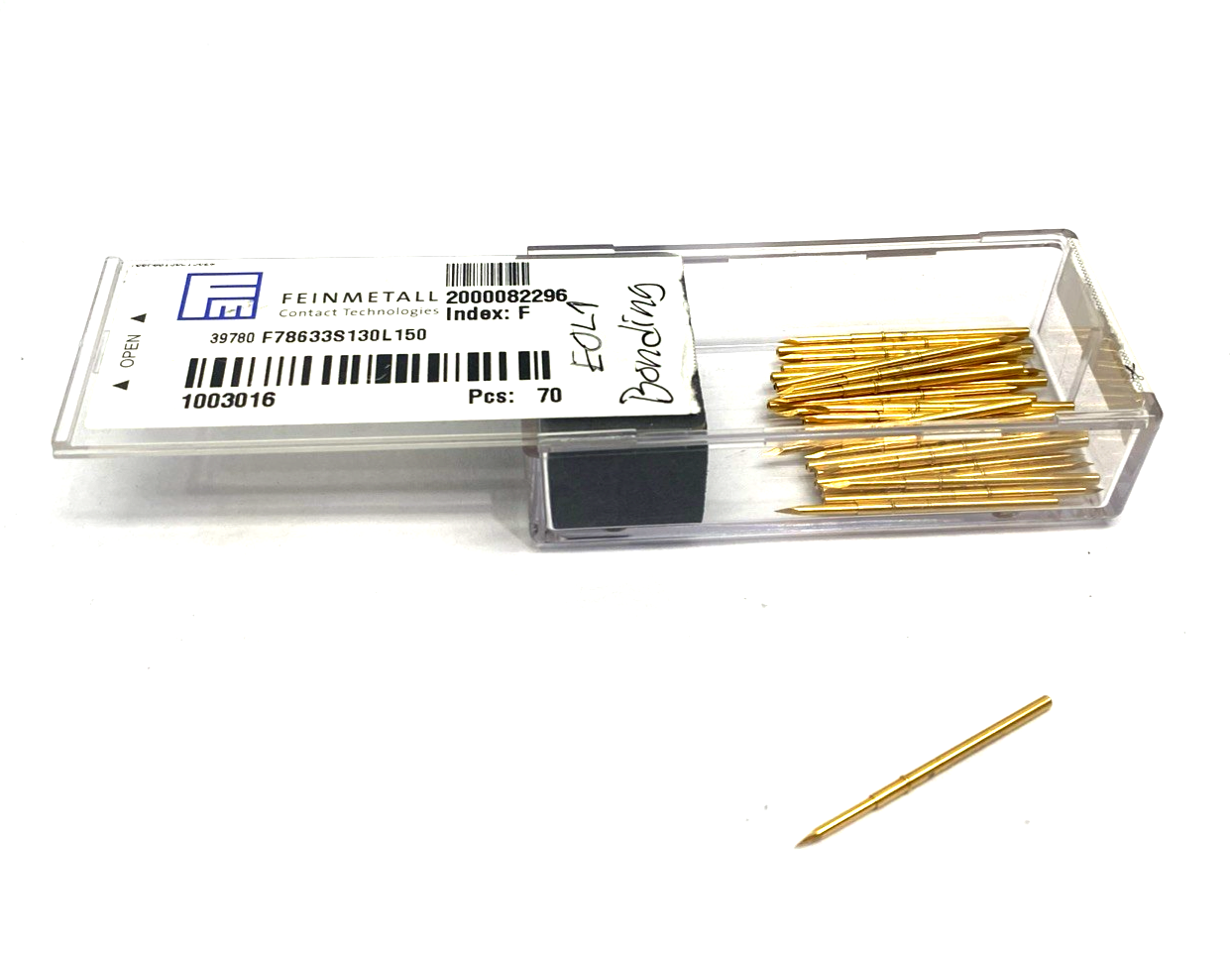 Feinmetall 1003016 Contact Probe F78633S130L150 BOX OF 25 - Maverick Industrial Sales