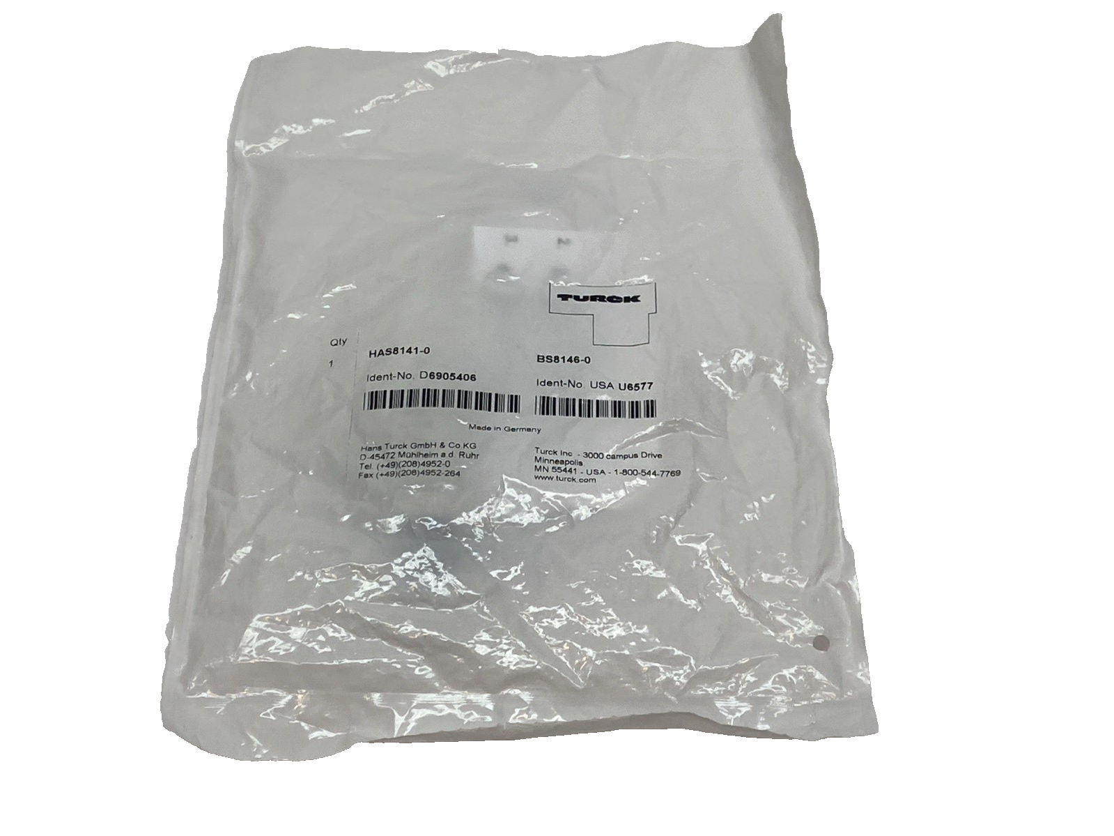 HAS8141‑0 M12 | Turck 4‑Pin Field Wireable Connector BS8146-0 - New - Maverick Industrial Sales