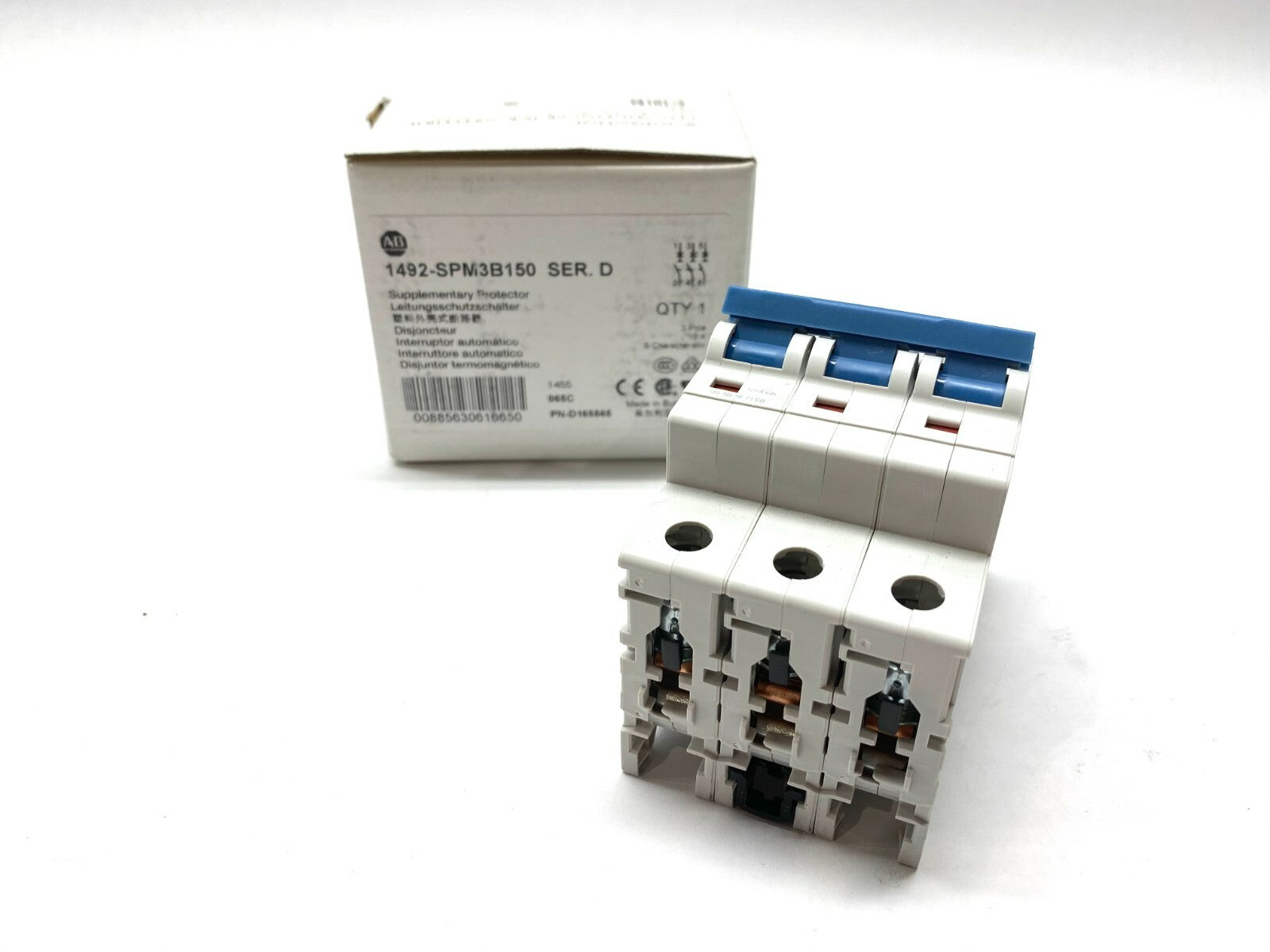 1492-SPM3B150 | Allen Bradley Supply Protector 3P Circuit Breaker 15A 480Y/277V - New - Maverick Industrial Sales