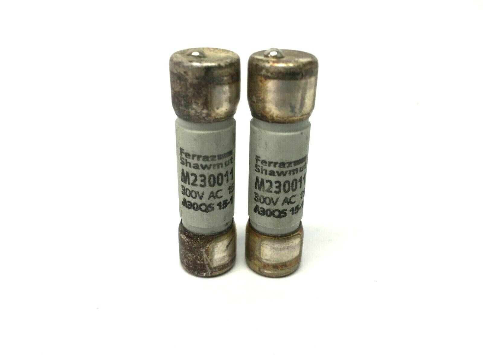 M230011 | Ferraz Shawmut Semiconductor Fuse 15A LOT OF 2 - Used - Maverick Industrial Sales