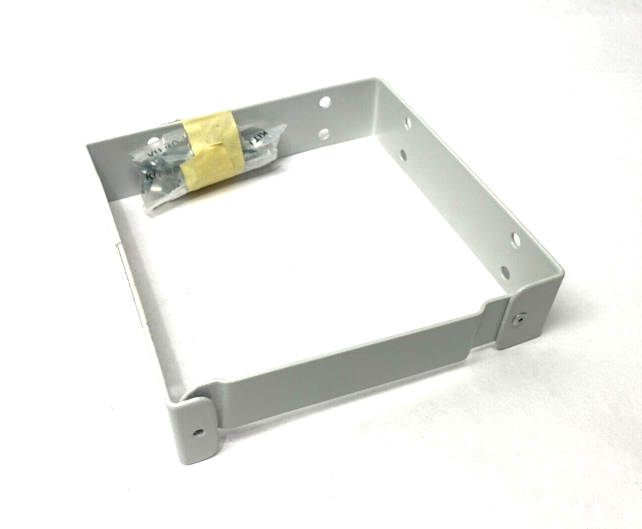 Hoffman F66GUC/SPL U-Connector Joining Bracket 6" x 6" x 1.38" Depth WHITE Steel - New – Open box - Maverick Industrial Sales