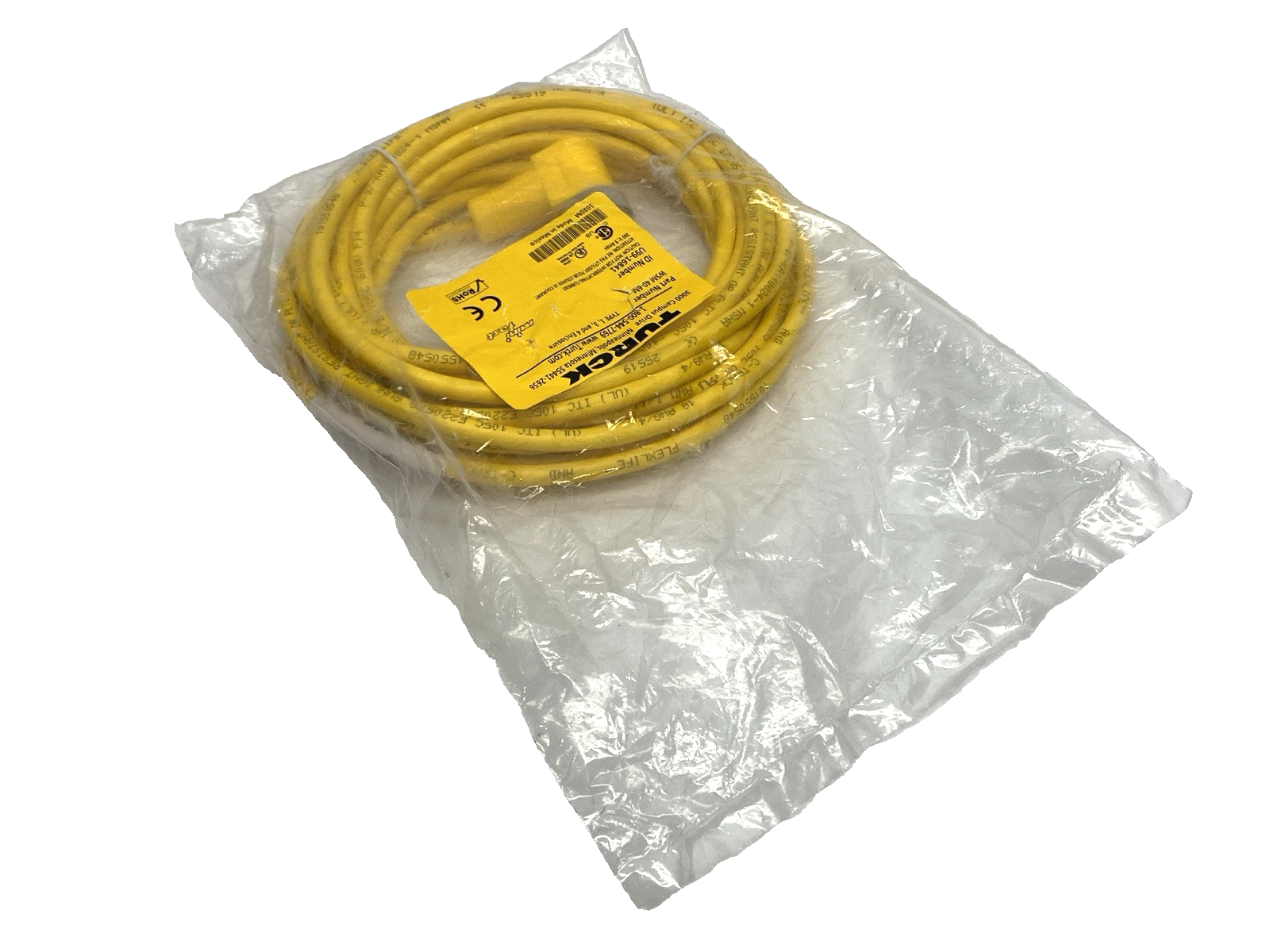 Turck WSM 40-6M Single-Ended MiniFast Male 4-Pin Cordset U99-16841 - New – Open box - Maverick Industrial Sales