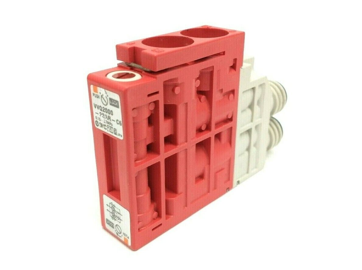VVQ2000-23AR-C6 | SMC 4-Way Solenoid Valve Perfect Block - Used - Maverick Industrial Sales