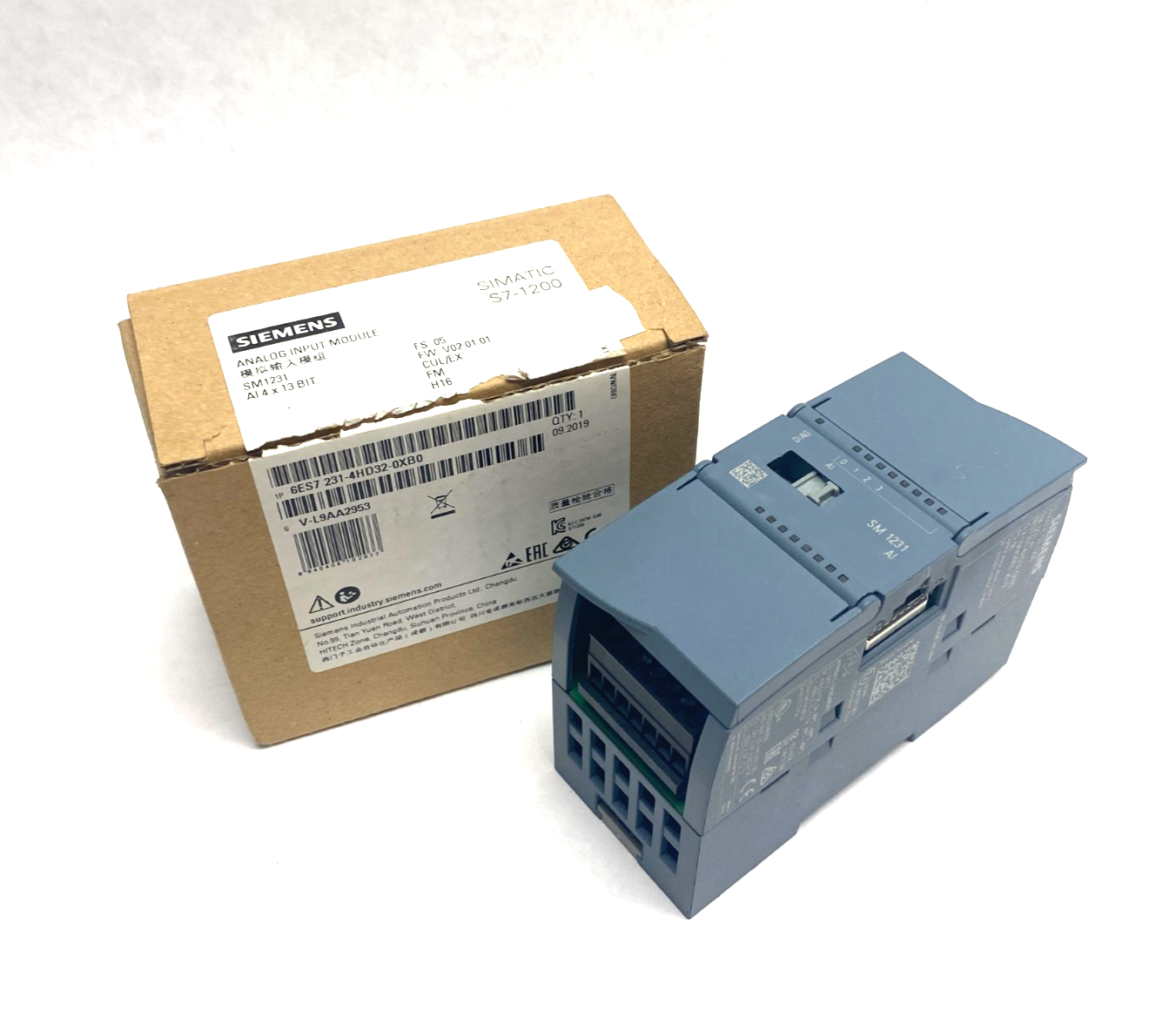 Siemens 6ES7 231-4HD32-0XB0 SIMATIC S7-1200 Analog Input Module, SM1231 4x13 Bit - Maverick Industrial Sales