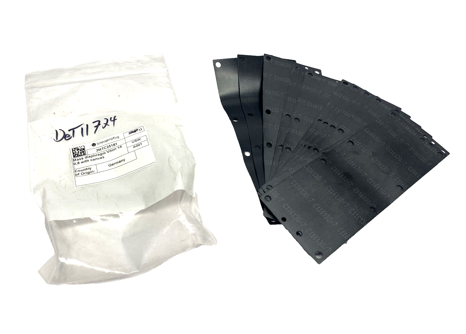 Scheugenpflug 3MTC25181 Mass Diaphragm 1A 0.8, w/ Canvas, LOT OF 11 - Maverick Industrial Sales