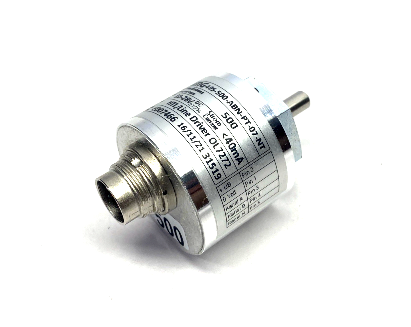 40S-500-ABN-PT-07-NT, IMG 40S-500-ABN-PT-07-NT, 16-086-11520 | IMG 40S-500-ABN-PT-07-NT Rotary Shaft Encoder 16-086-11520 - New Other - Maverick Industrial Sales