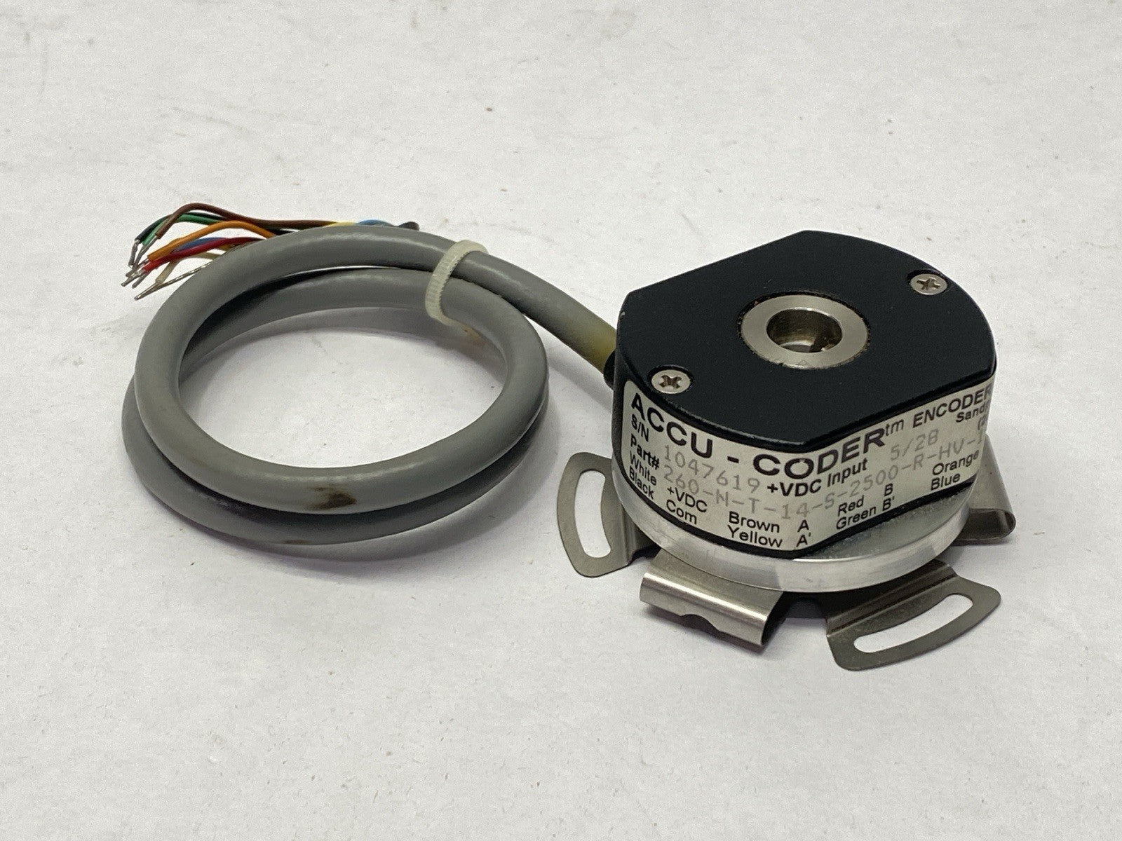 Encoder Products 260-N-T-14-S-2500-R-HV-1-S-XF-1-N Accu-Coder Rotary Encoder - Used - Maverick Industrial Sales
