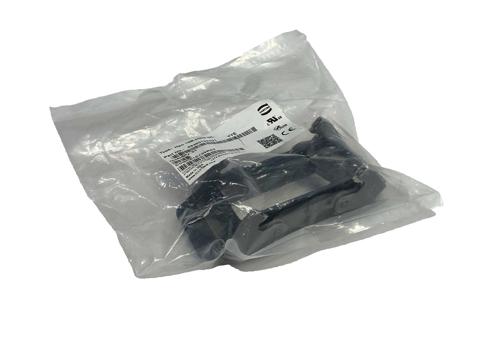Harting 0900160301 Base Panel Bulkhead Mounted Housing Latching Han 16B-HBM-DL - Maverick Industrial Sales