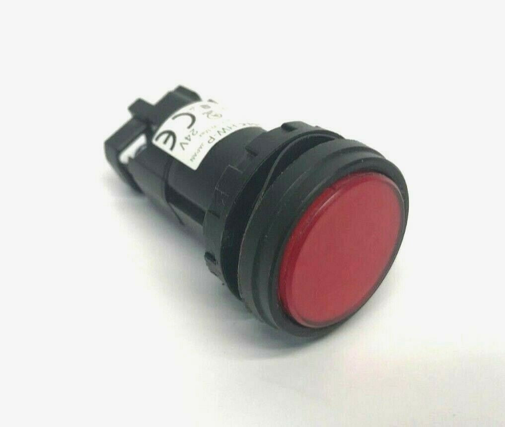 HW-P | IDEC Red Indicator Light 24V HWP Pilot Light Enclosure Box Panel - Used - Maverick Industrial Sales