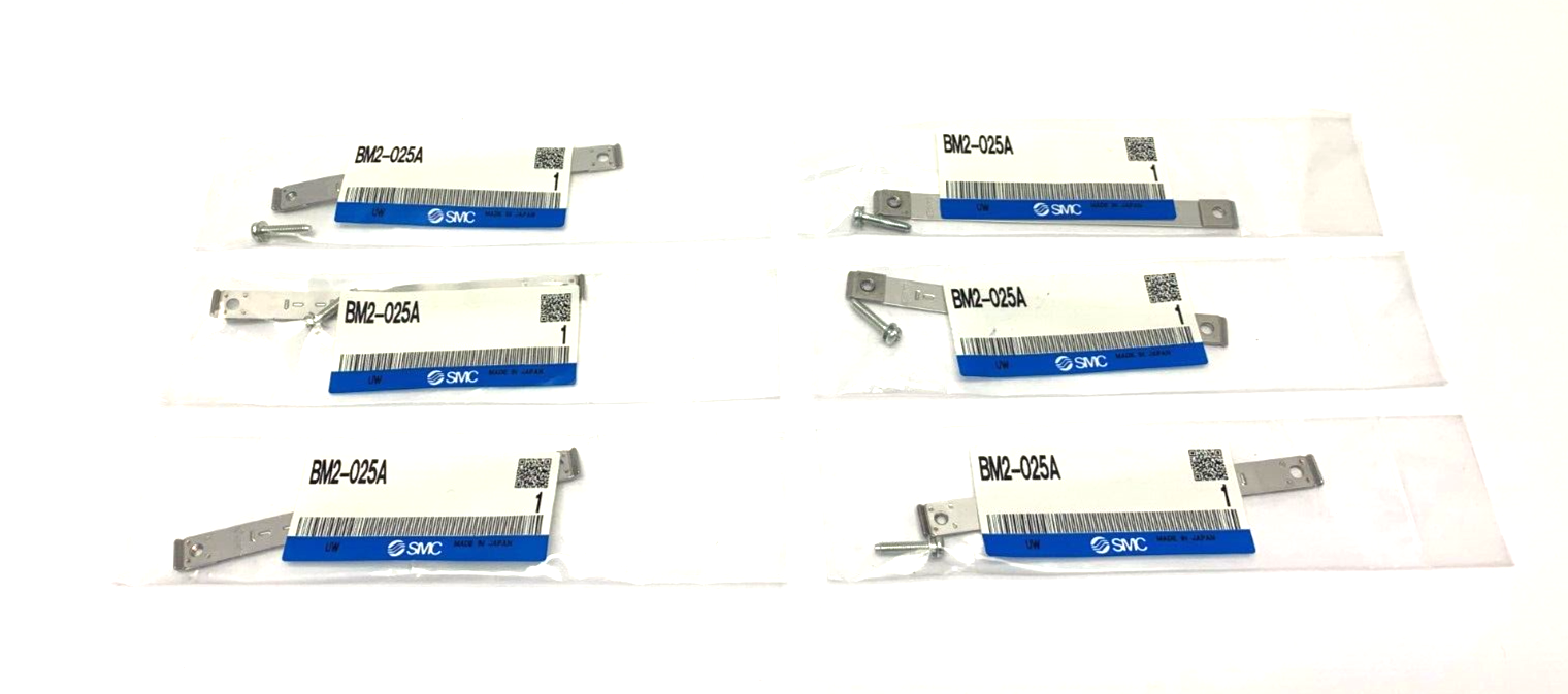 SMC BM2-025A Auto-Switch Mounting Bracket LOT OF 6 - New - Maverick Industrial Sales