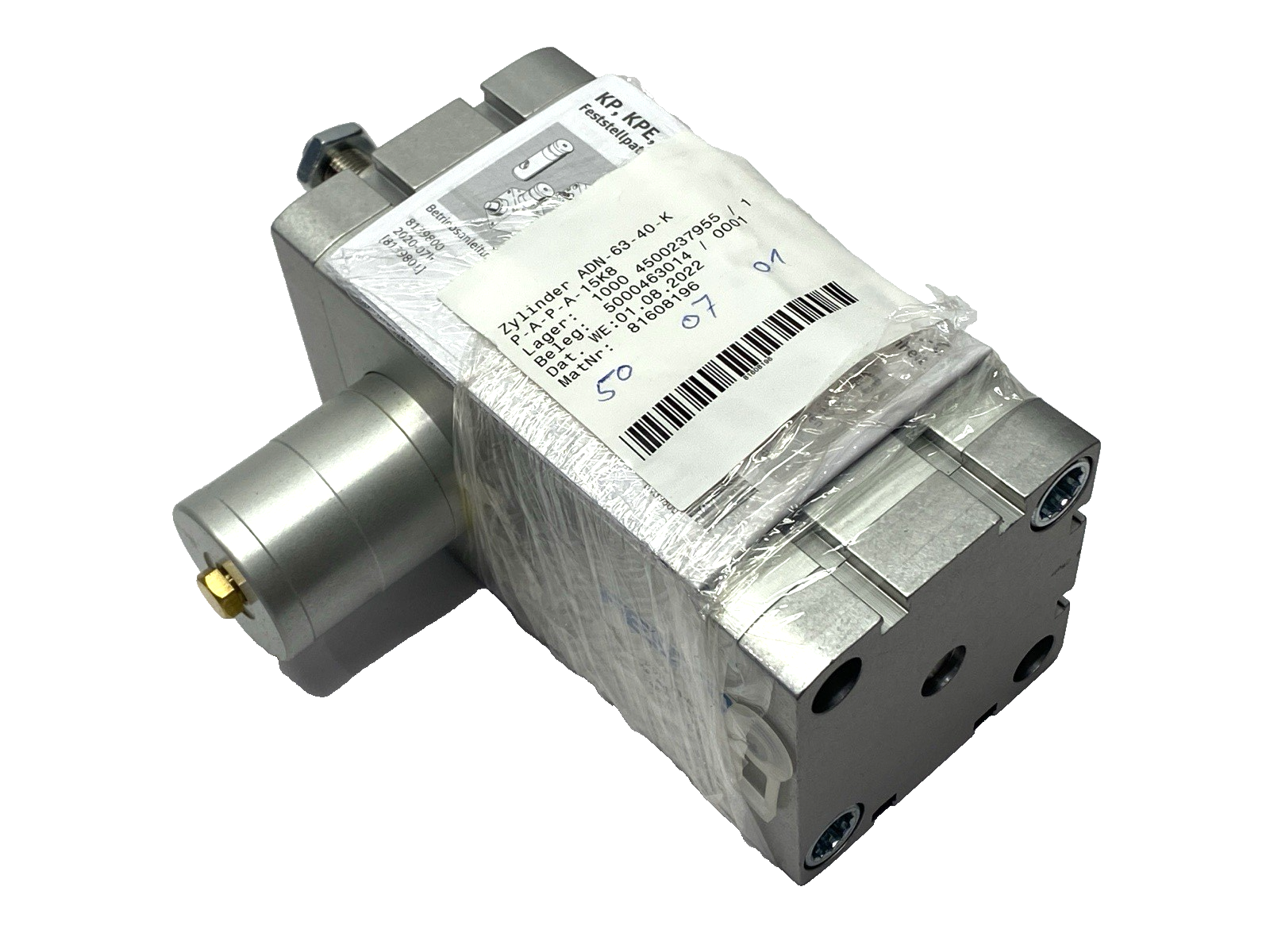 Festo ADN-63-40-KP-A-P-A-15K8 Compact Pneumatic Cylinder 548211 40mm Stroke - Maverick Industrial Sales
