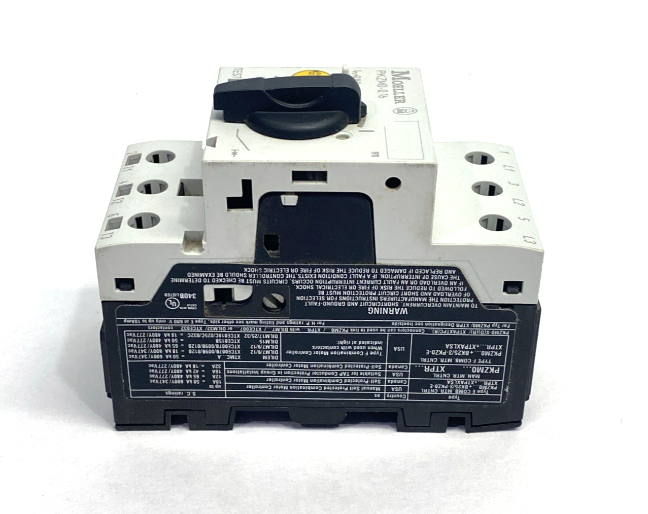 Moeller PKZM0-0.16 Manual Motor Protector Circuit Breaker 0.10A-0.16A PKZM0-0,16 - New – Open box - Maverick Industrial Sales