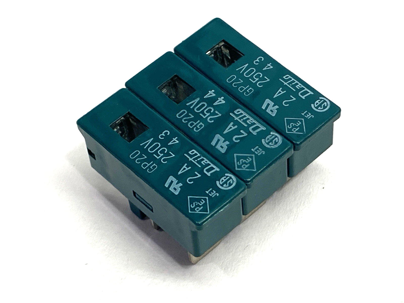 Daito GP20 Fuse 250VAC 2A LOT OF 3 - Maverick Industrial Sales