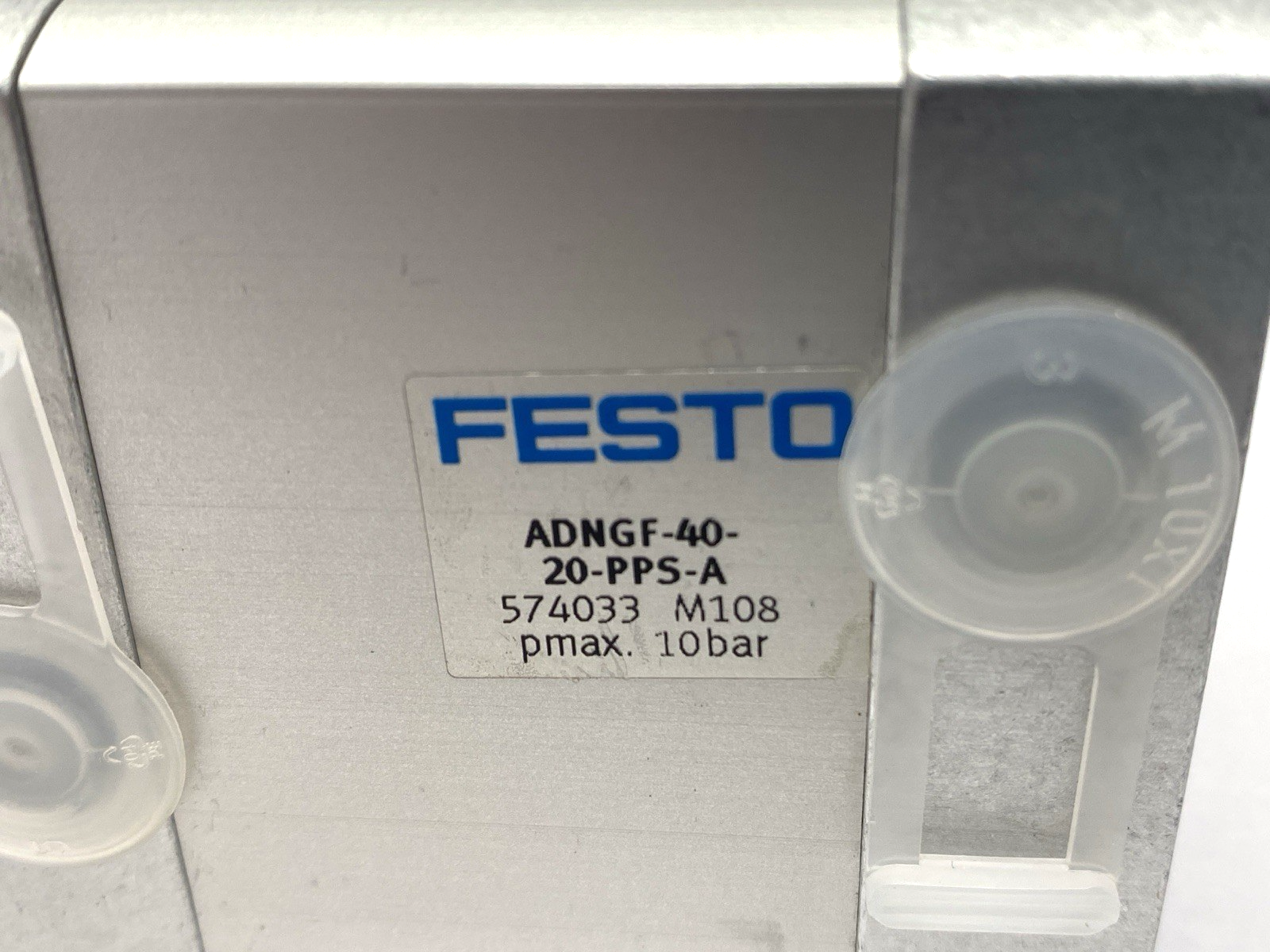 Festo ADNGF-40-20-PPS-A Compact Pneumatic Cylinder 40mm Bore 20mm Stroke 574033 - Maverick Industrial Sales