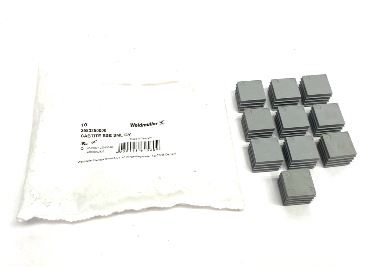 Weidmuller 2583350000 Cable Sealing Grommet CABTITE BSE SML GY LOT OF 10 - Maverick Industrial Sales