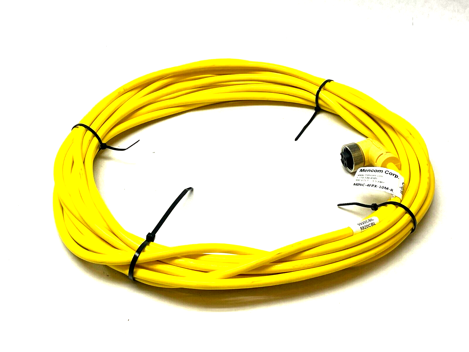 MINC-4FPX-10M-R | Mencom Cordset 4-Pin 10m Length - Used - Maverick Industrial Sales